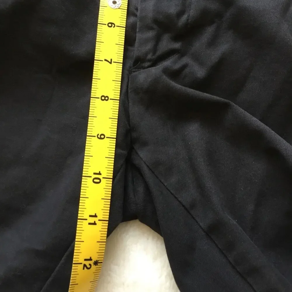 Banana Republic Black Men's Flat Front Aiden Strength Chinos
